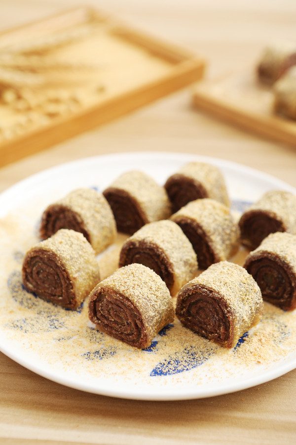 簡(jiǎn)單幾步做一份傳統(tǒng)小吃——驢打滾成品圖